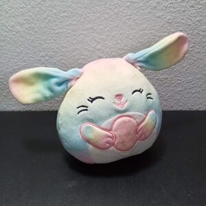 Squishmallows Tie Dye Bunny Wu The Rainbow with Egg 5" 2023 Soft Easter Rabbit